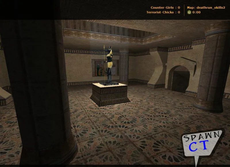 Скачать deathrun_skills2 для CS 1.6: карта deathrun, точки, раунды, баланс сторон и боты по .nav - Скриншот