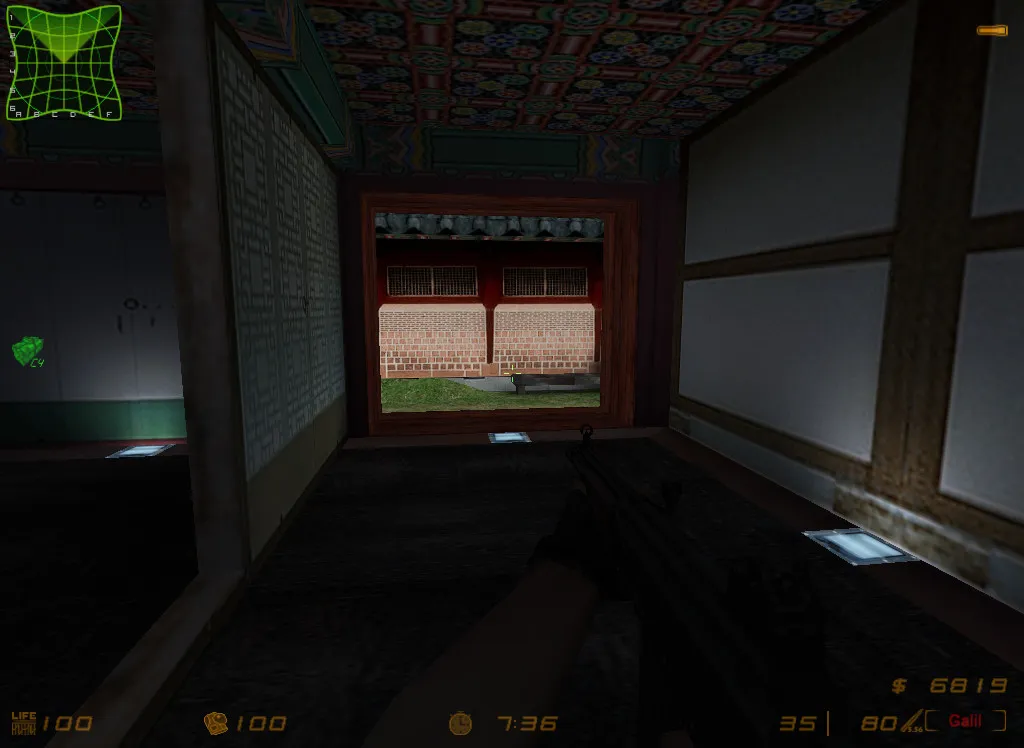 Карта de_korea для CS 1.6: Тактический геймплей и баланс сторон — скриншот 9