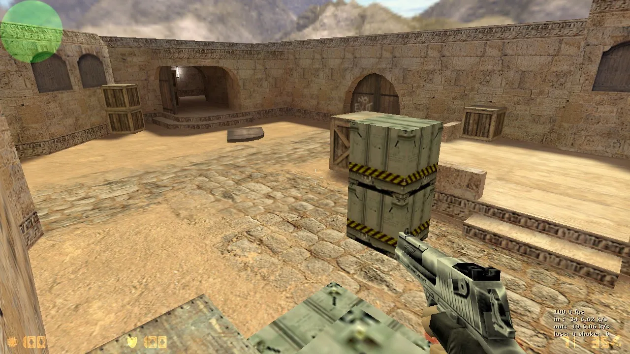 Скачать de_dust2_hng карта для CS 1.6: баланс сторон, точки, .nav, оптимизация wpoly/epoly - Скриншот