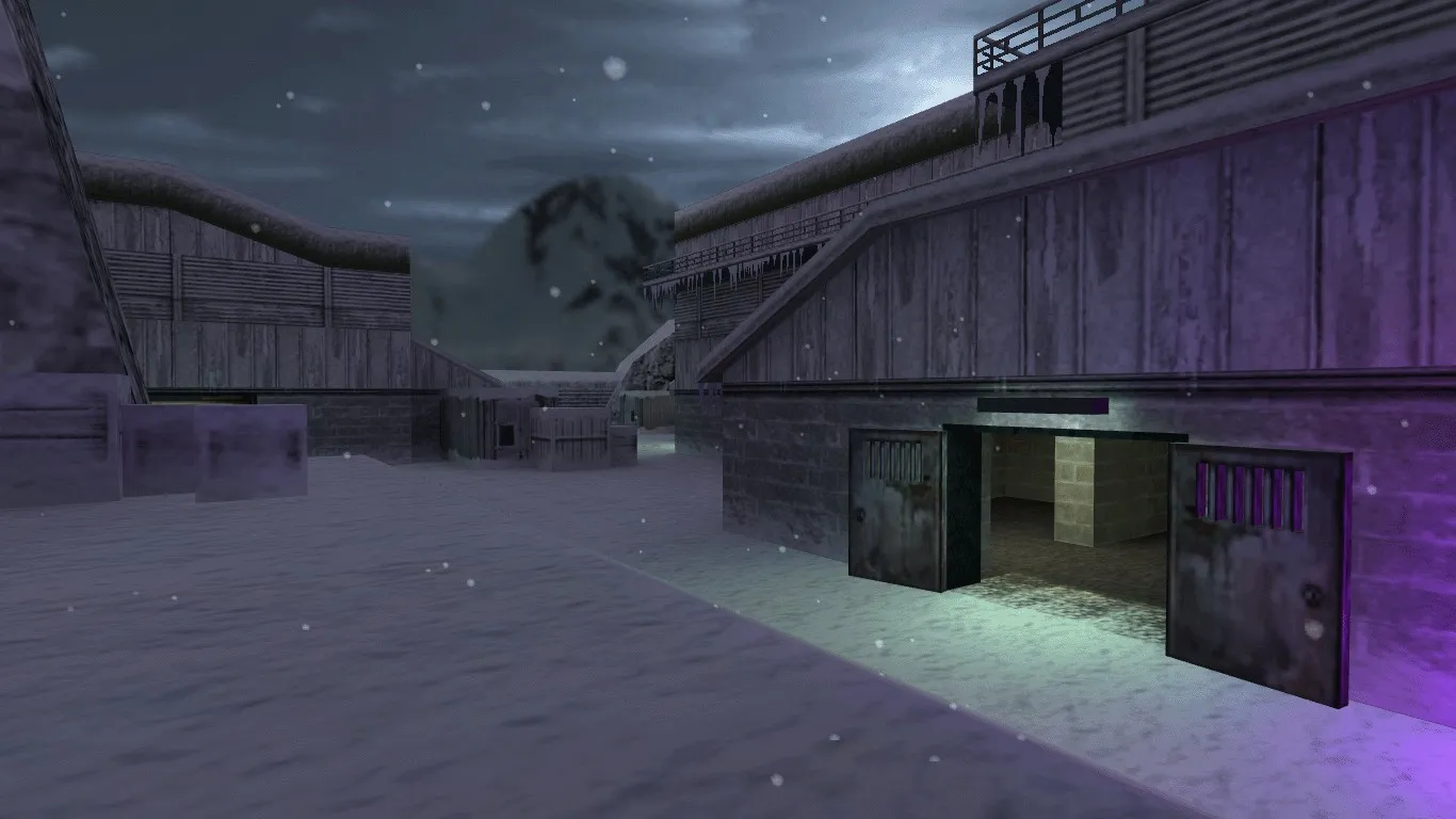 Карта de_nuke_winter16 для CS 1.6 - Зимние сражения — скриншот 2