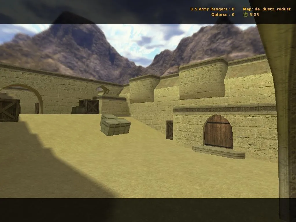 Скачать Карта de_dust2_redust для CS 1.6: баланс сторон, точки, .nav для ботов и оптимизация - Скриншот