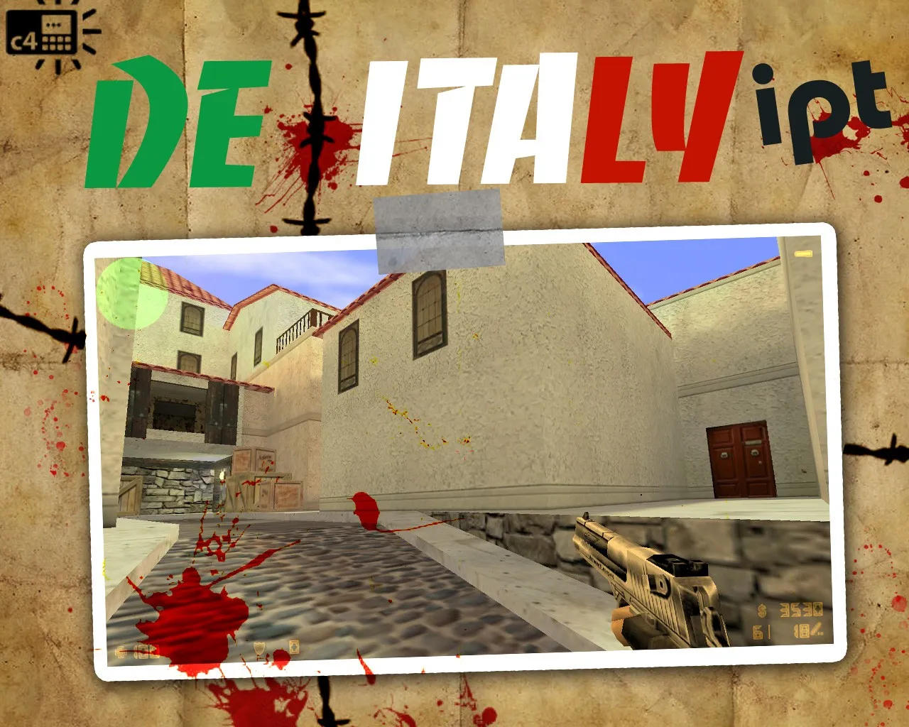 Скачать Карта de_italy_ipt для CS 1.6: Тактика и особенности - Скриншот