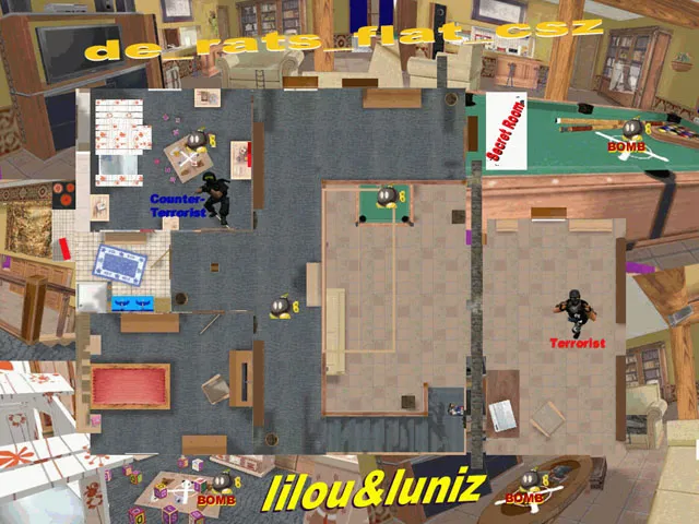 Скачать Карта de_rats_flat_csz для CS 1.6 - Подробный обзор и тактики - Скриншот