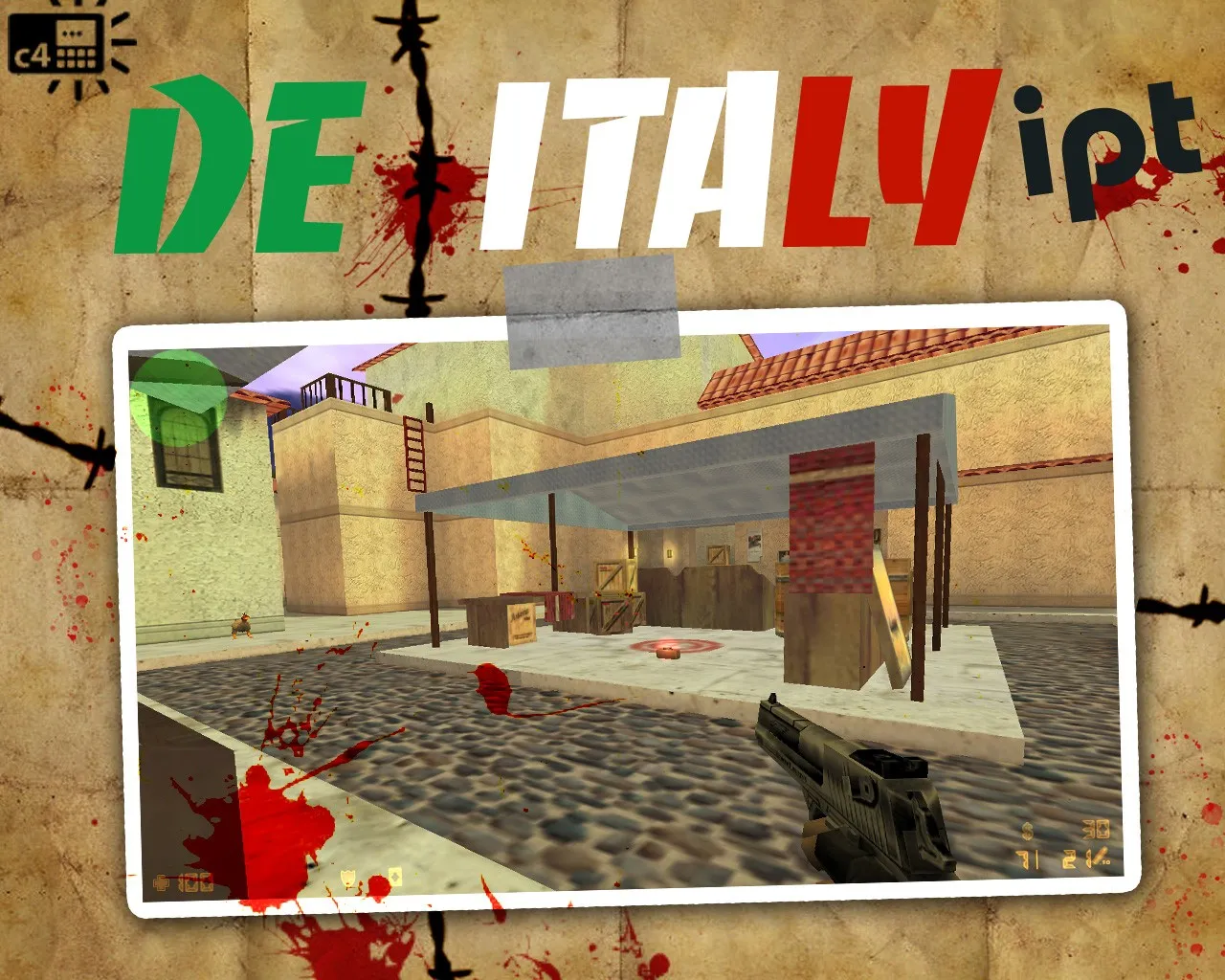Скачать Карта de_italy_ipt для CS 1.6: Тактика и особенности - Скриншот