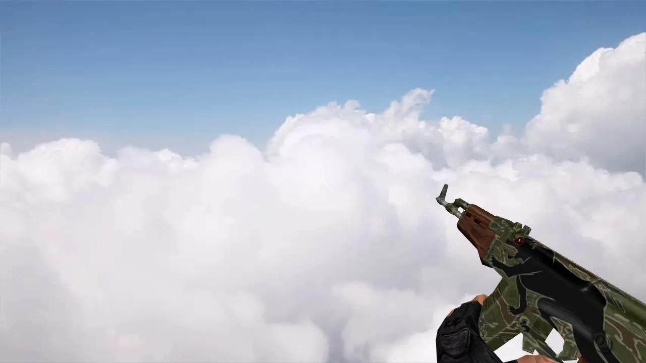 Скачать Модель Стандартный АК-47 «Ягуар» v_ p_ w_ для CS 1.6: звуки, анимация осмотра, текстуры и сборка - Скриншот
