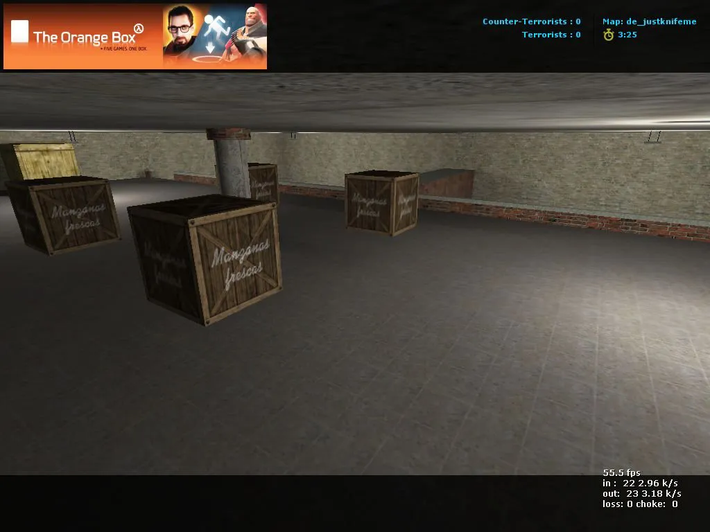 Скачать Карта de_justknifeme для CS 1.6 - Тактика и особенности - Скриншот