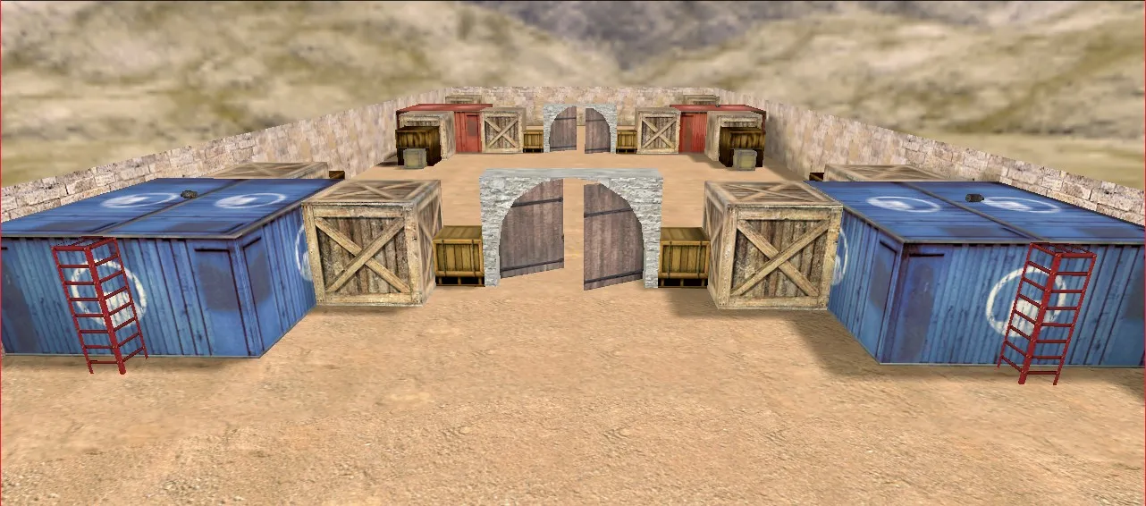 de_dustnew для CS 1.6: тактика за терроров и за CT, точки, бот-нав и оптимизация — скриншот 7