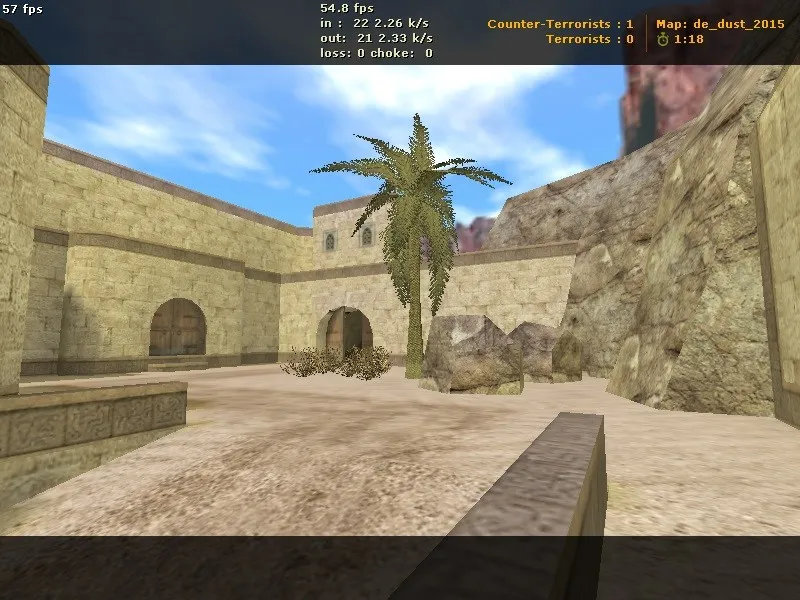Скачать Карта de_dust_2015 для CS 1.6: точки, маршруты за Т и КТ, .nav для ботов, оптимизация wpoly/epoly - Скриншот