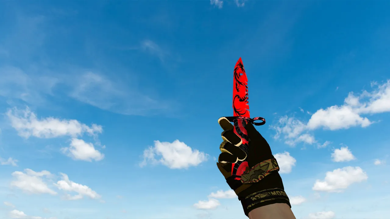 Скачать Модель ножа Штык-нож M9 Dragon Soul v_ / p_ / w_ для CS 1.6: звуки, анимация осмотра и качество текстур - Скриншот