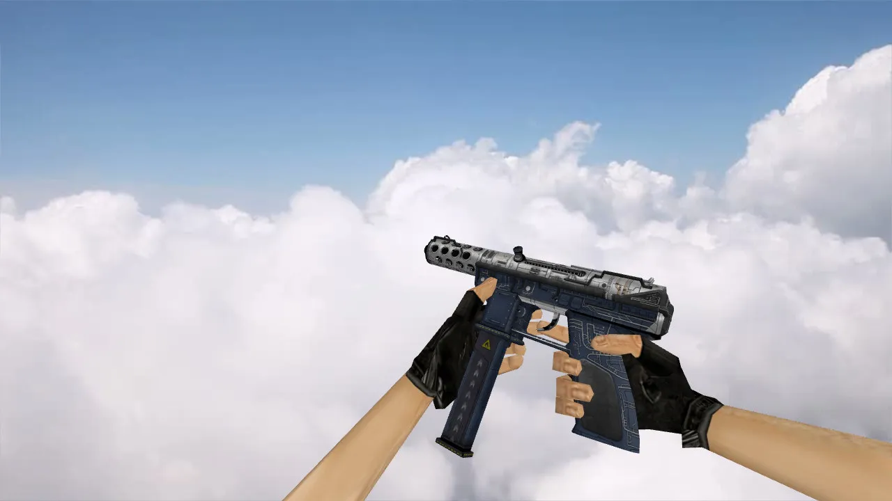 Скачать Модель TEC-9 Jet Engine для CS 1.6 - Качественные текстуры и анимация - Скриншот