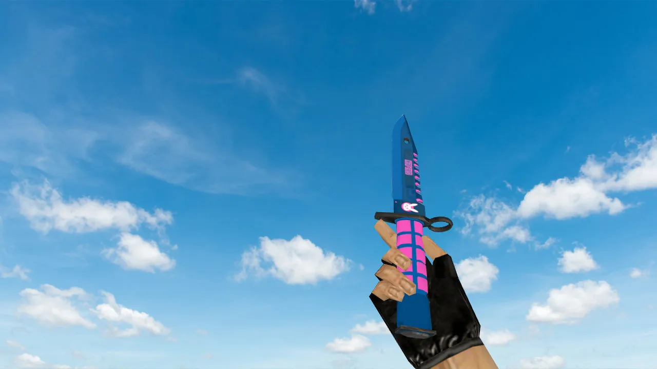 Скачать Модель ножа «M9 Bayonet Diva» v_ p_ w_ для CS 1.6: звуки, анимация осмотра, текстуры, настройка - Скриншот