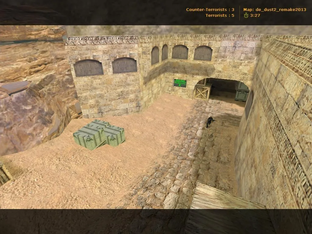 Скачать de_dust2_remake2013 — карта DE Dust2 remake для CS 1.6: точки, тактика и оптимизация - Скриншот