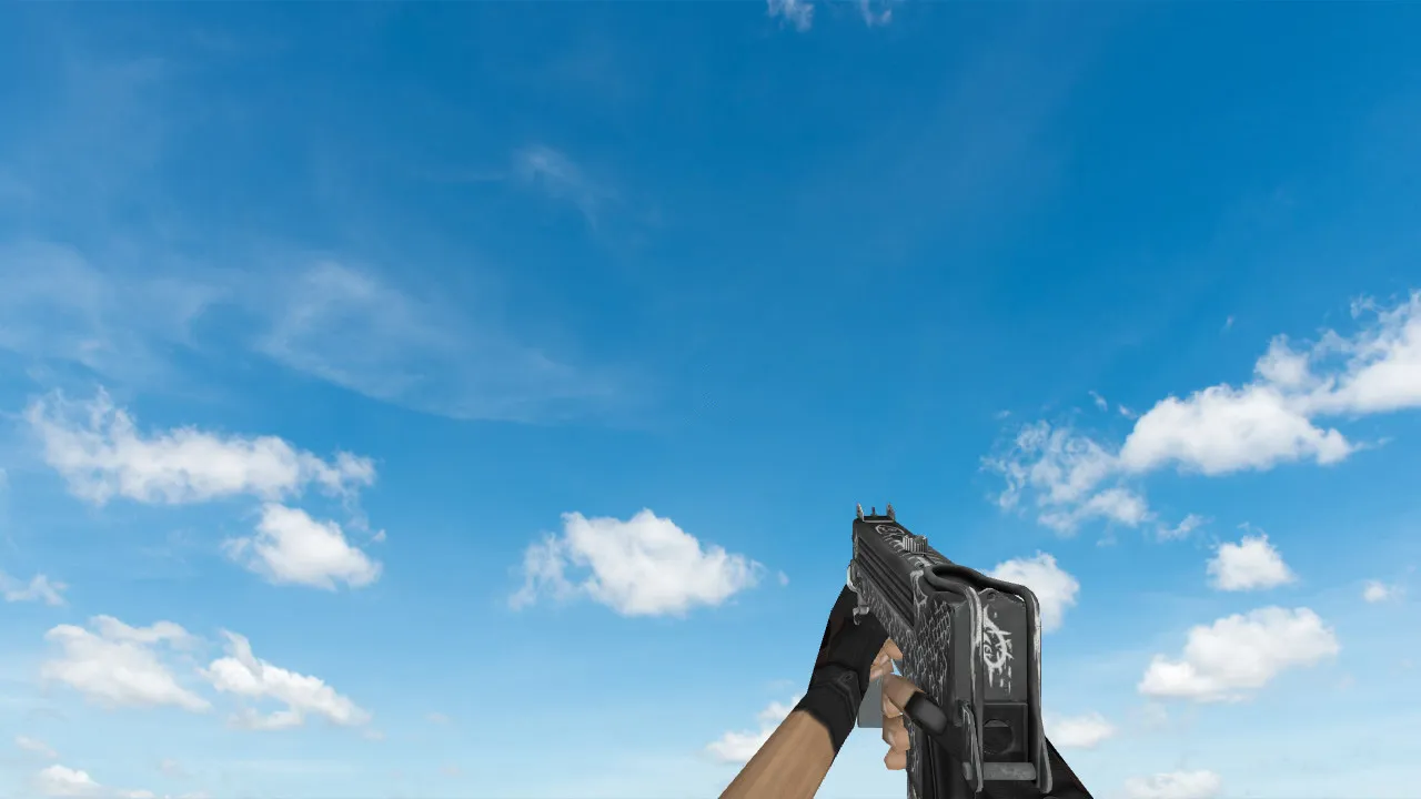 Скачать Модель «MAC-10 «Белая рыба»» для CS 1.6 - уникальный скин - Скриншот