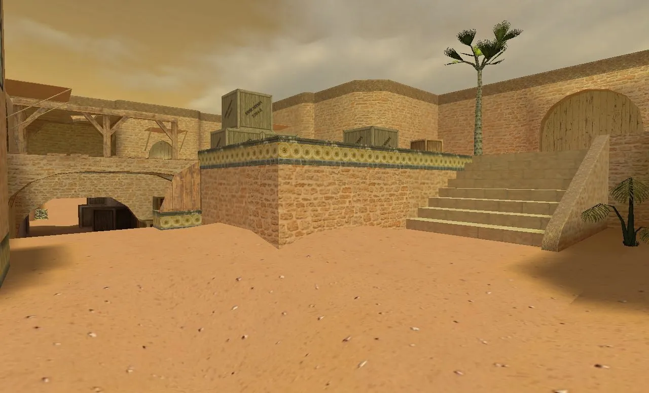 Скачать de_dust2_2013_final карта для CS 1.6: баланс сторон, точки под респ, .nav и оптимизация - Скриншот