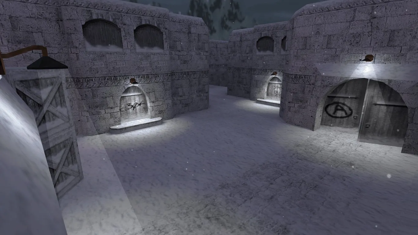 Скачать Карта de_dust2_2x2_winter16 для CS 1.6: точки, баланс сторон, .nav для ботов, оптимизация - Скриншот