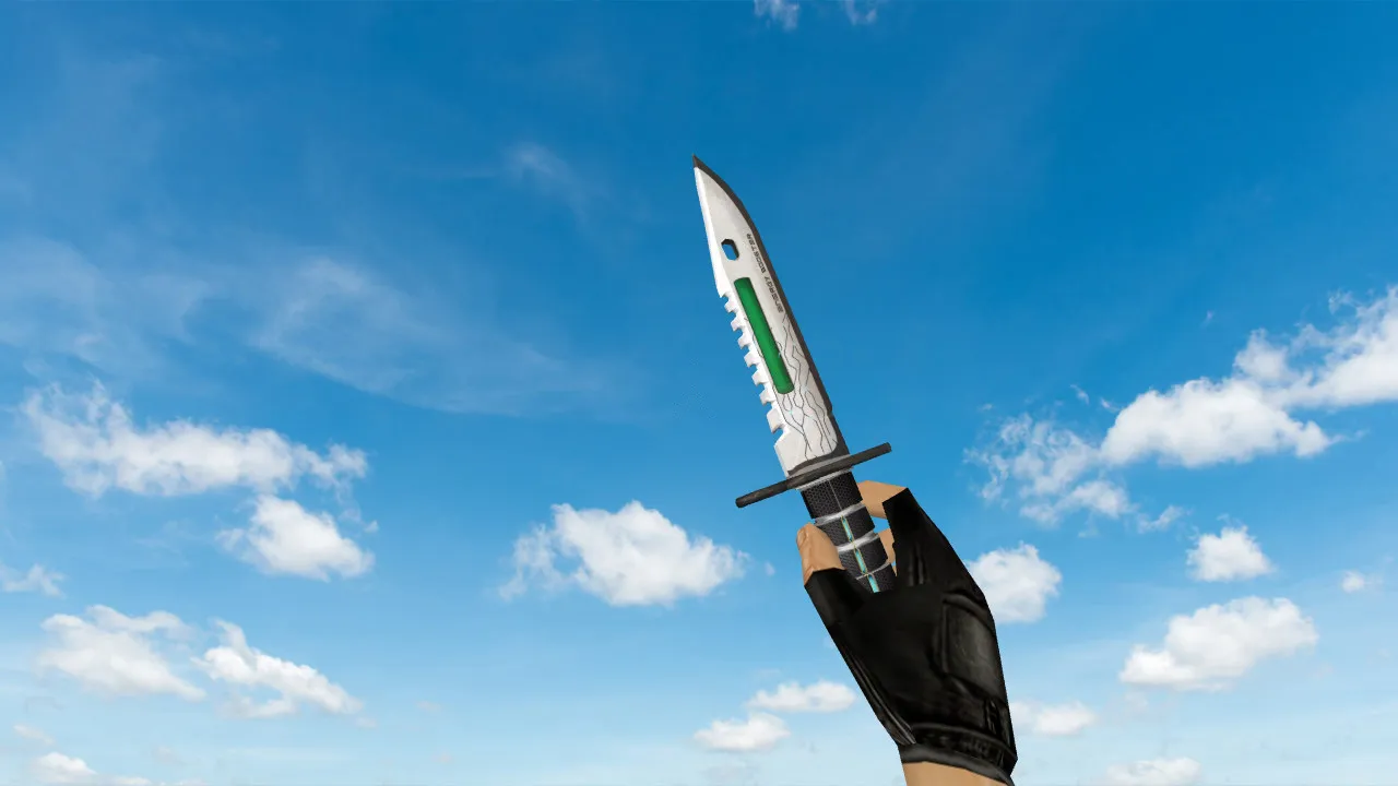 Скачать Модель ножа M9 Bayonet Galant v_ w_ p_ для CS 1.6: звуки, анимация осмотра, текстуры и настройка - Скриншот