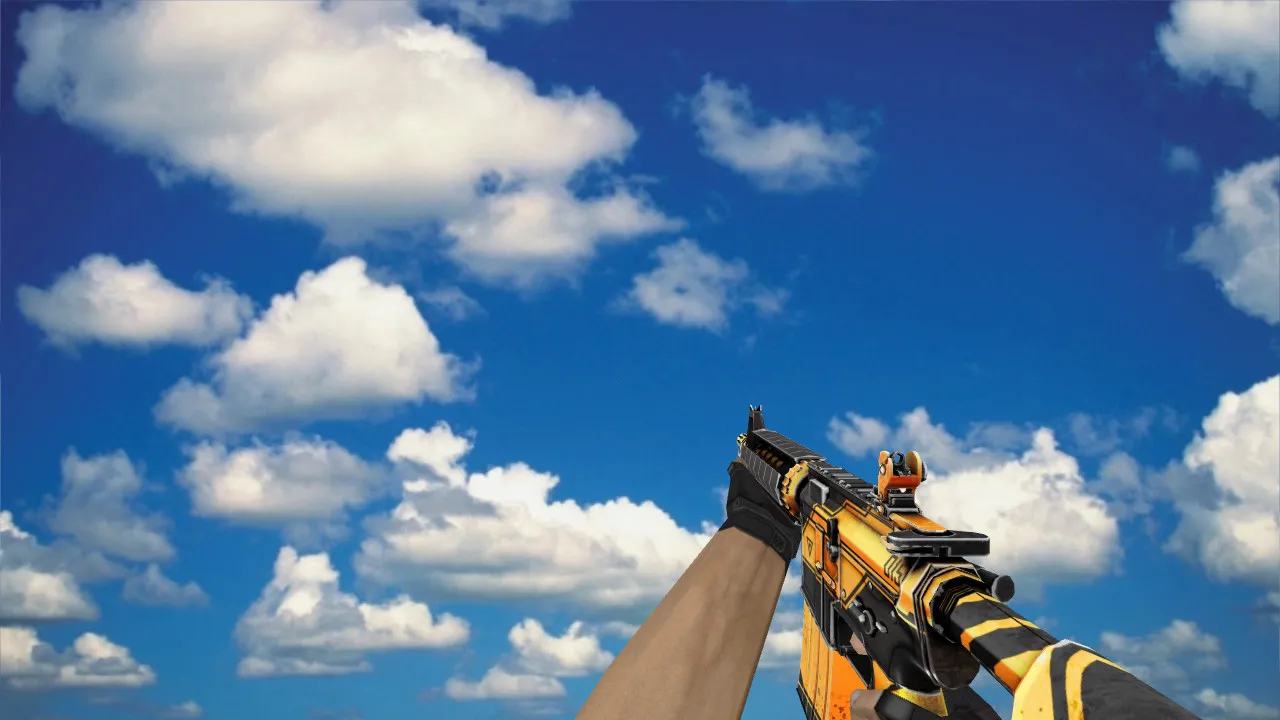 Модель M4A4 Industrya v_ p_ w_ для CS 1.6: звуки, анимация осмотра, качество текстур — скриншот 3