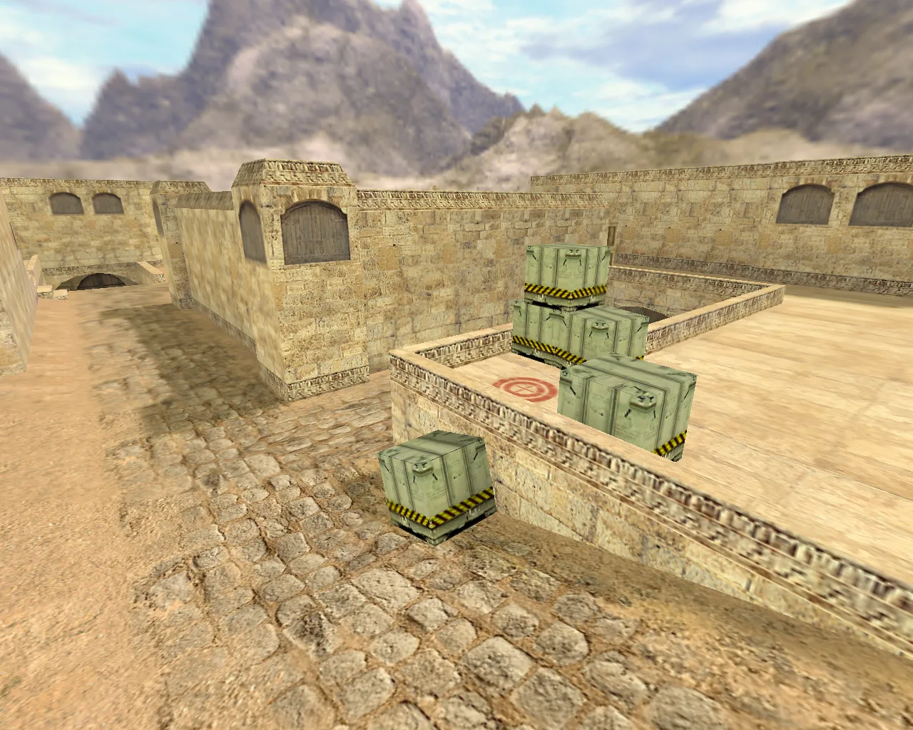 Скачать de_dust2_3x3 для CS 1.6: баланс сторон, точки, .nav для ботов и оптимизация wpoly/epoly - Скриншот