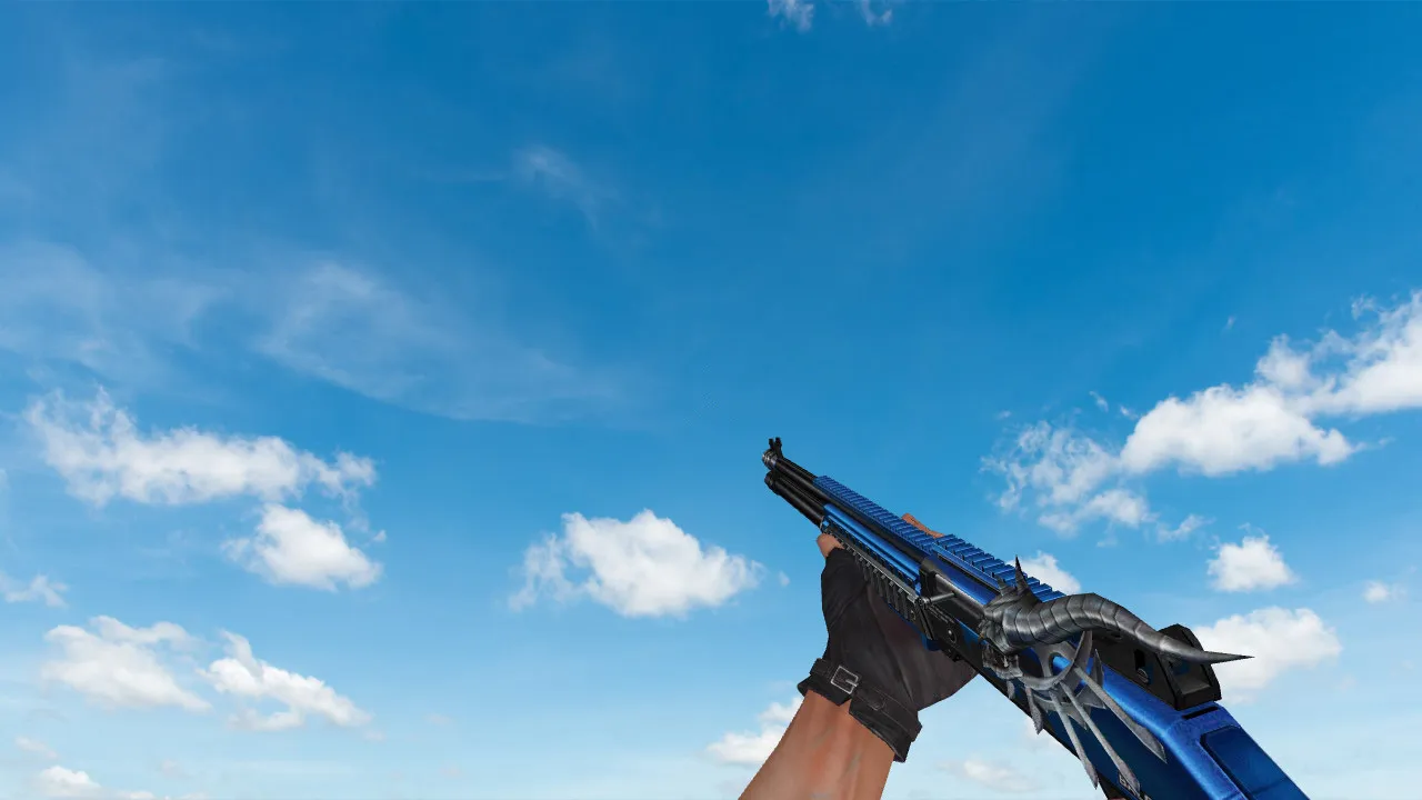 Скачать Модель XM1014 «Balrog XI Blue» для CS 1.6 - Оружие для победы - Скриншот