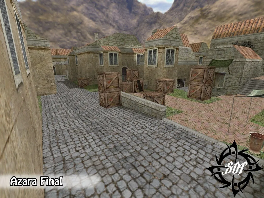 Скачать de_azara_final для CS 1.6: тактика за Т и КТ, точки, .nav, оптимизация карты - Скриншот