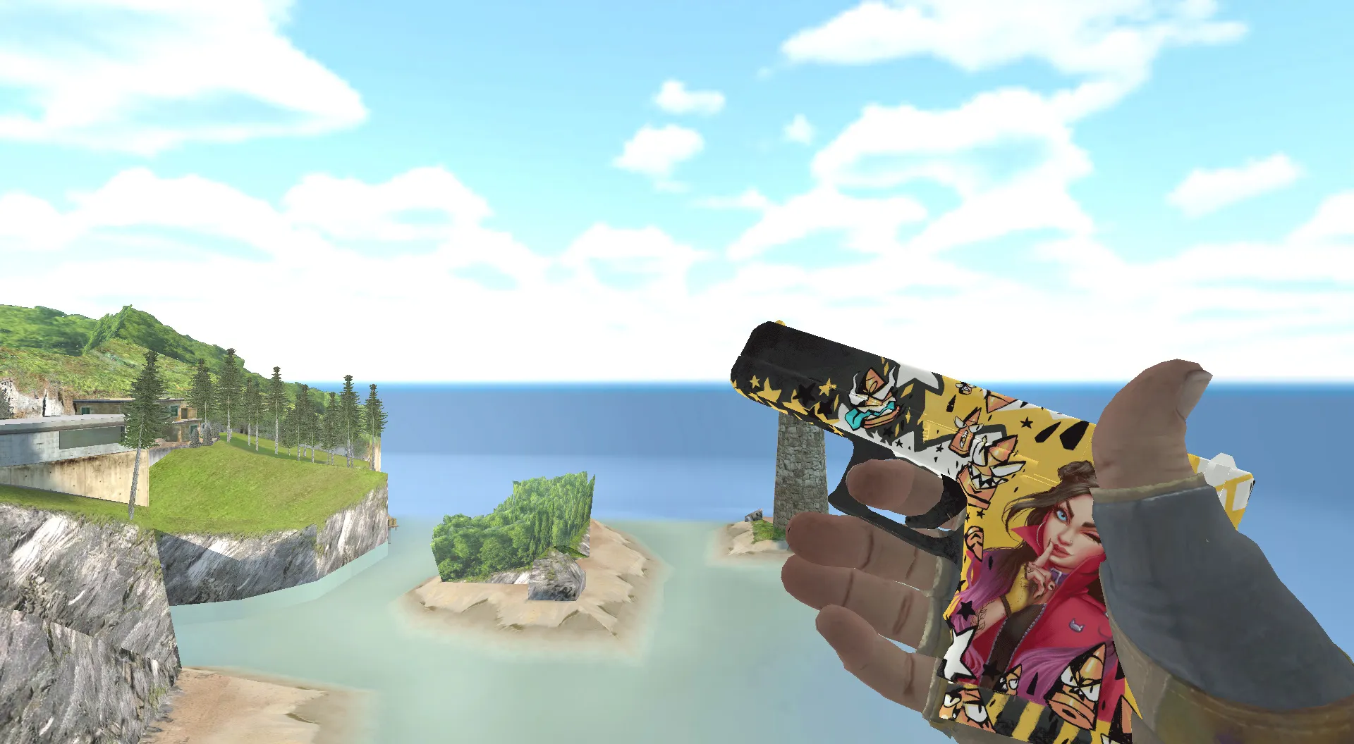 Пак моделей оружия Hydra Gloves | Case Hardened Pack для CS 1.6: v_, p_, w_ модели, анимация осмотра, звуки и текстуры — скриншот 7