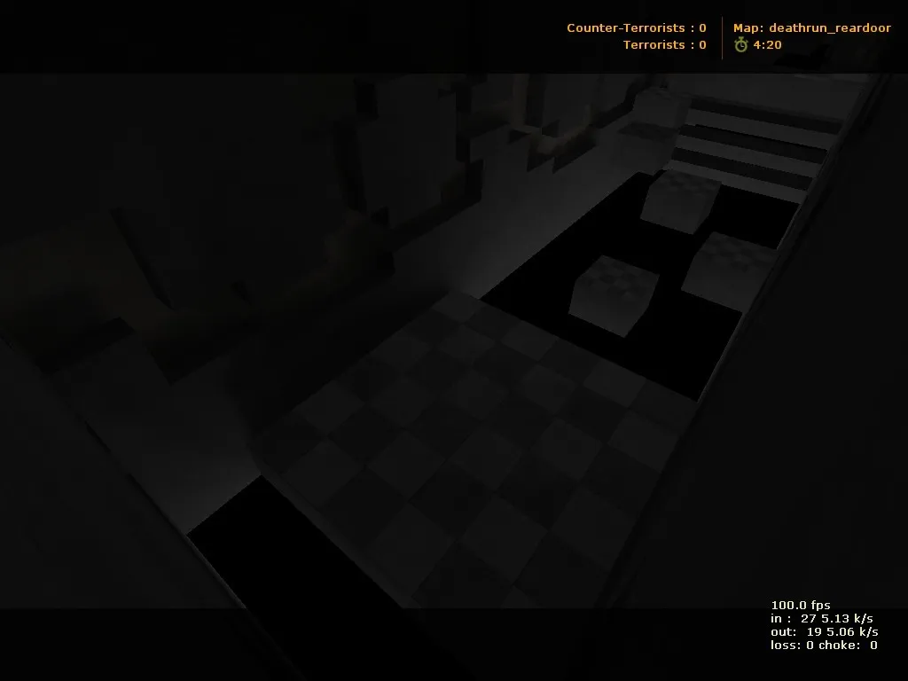 Скачать deathrun_reardoor для CS 1.6: рейдран с ловушками, точки для CT/T, .nav и оптимизация wpoly/epoly - Скриншот