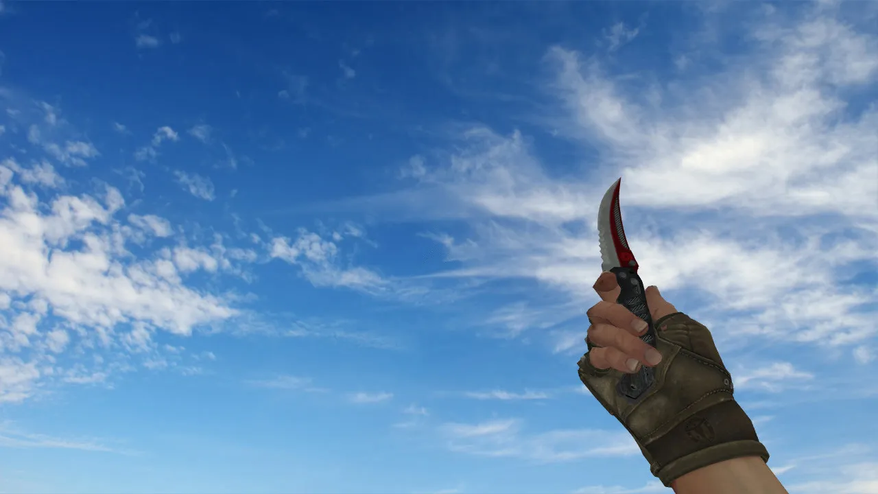 Скачать Складной нож «Автотроника» (Bloodhound Gloves) для CS 1.6: v_, p_, w_ модели, звуки, анимация осмотра и текстуры - Скриншот