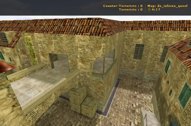 Скачать Карта de_inferno_queef для CS 1.6 - Тактические возможности и детали - Скриншот