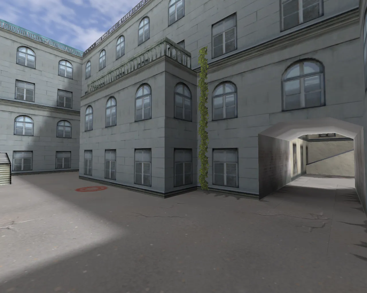 Скачать Карта de_dvor для CS 1.6: точки, маршруты, баланс сторон, оптимизация и .nav для ботов - Скриншот