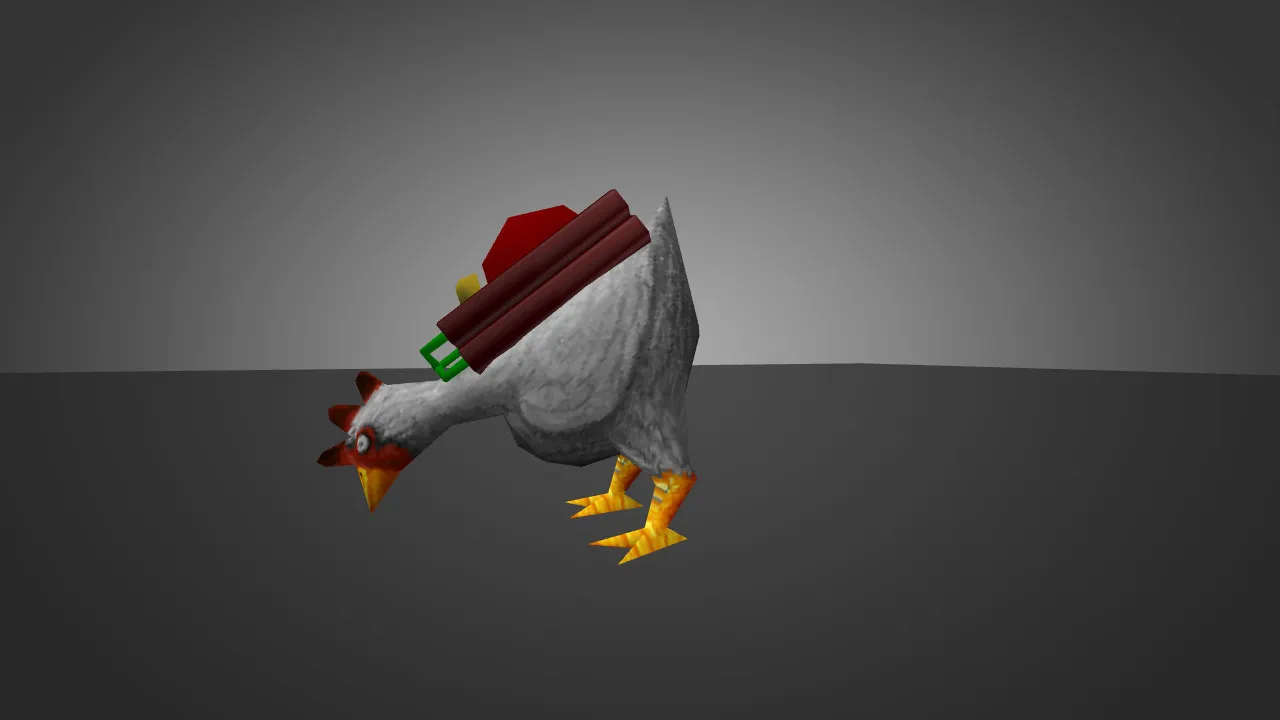 Скачать Модель «Tiny C4 Chicken» для CS 1.6 - Уникальный скин для игроков - Скриншот