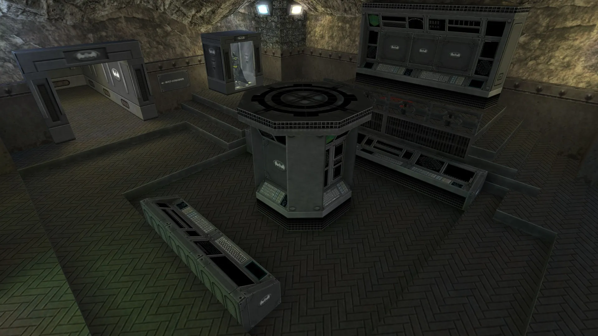 Скачать de_batcave для CS 1.6: тактики CT/T, точки, .nav, оптимизация wpoly/epoly - Скриншот
