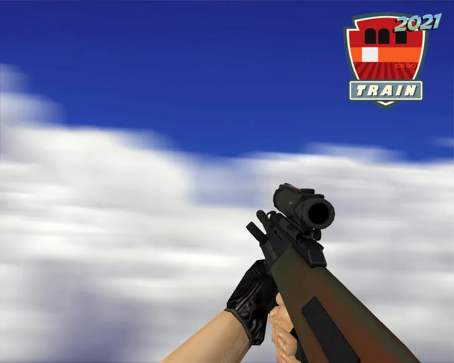 Скачать AUG | Янтарный градиент (Amber Fade) для CS 1.6 - Модели Оружия - Скриншот