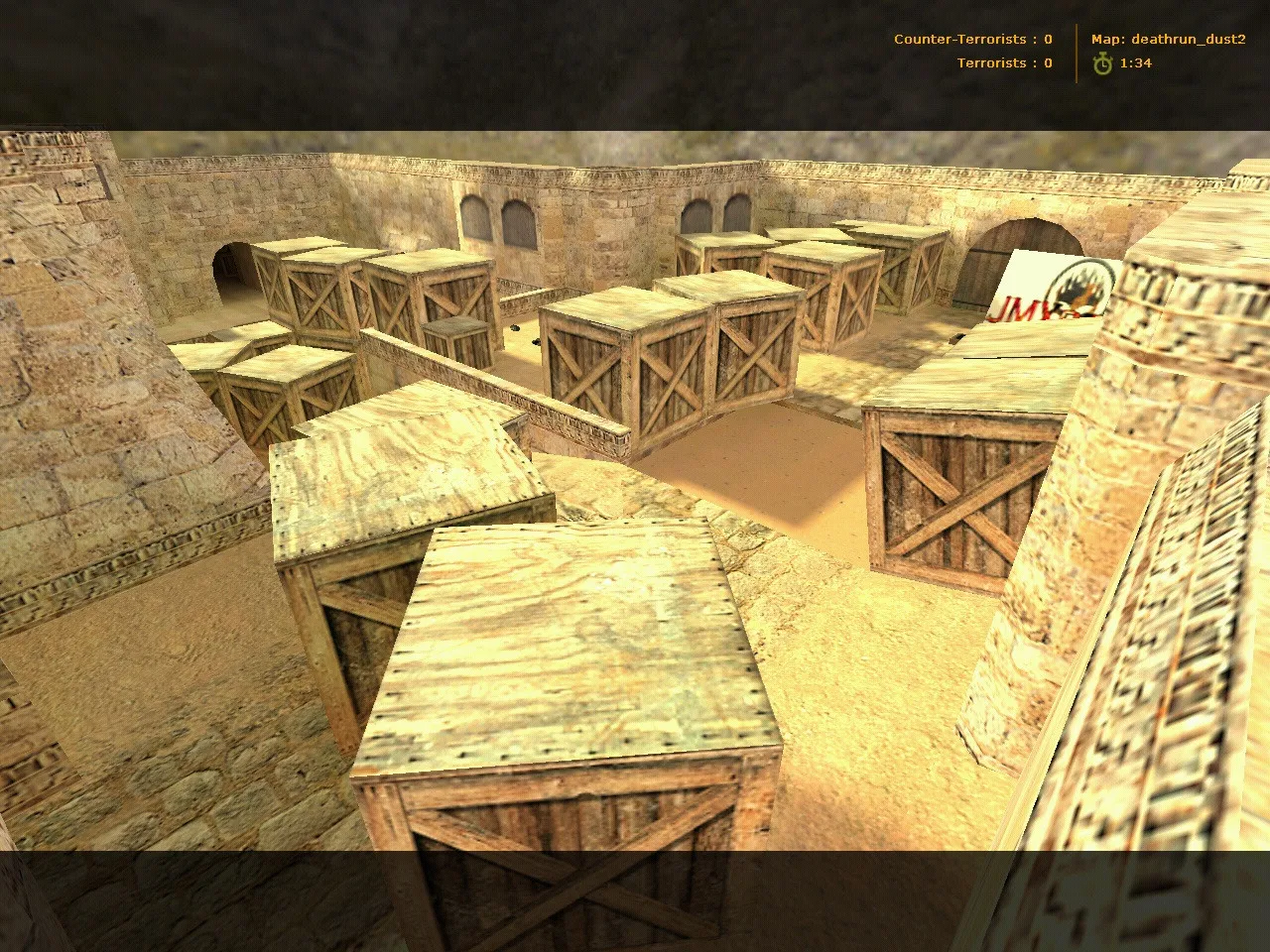 Скачать deathrun_dusty2 для CS 1.6: тактики, точки, .nav и оптимизация карт - Скриншот