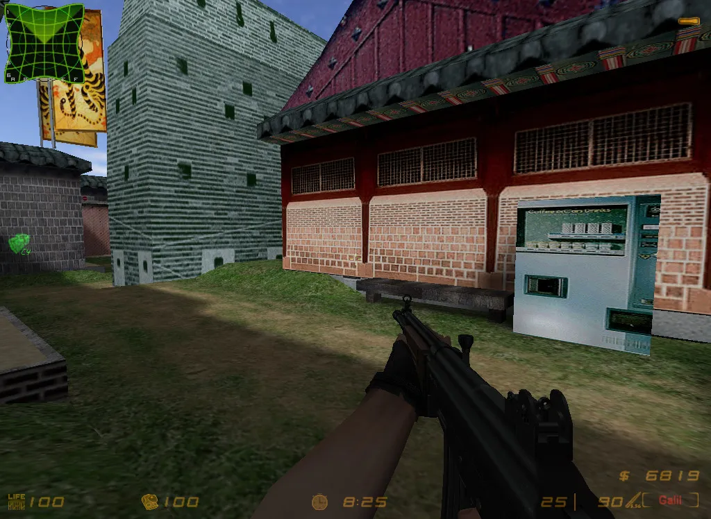 Карта de_korea для CS 1.6: Тактический геймплей и баланс сторон — скриншот 7