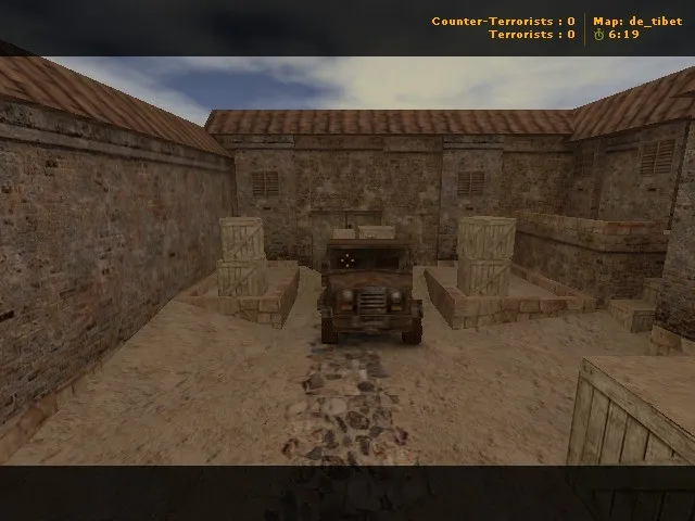 Карта de_tibet для CS 1.6: Тактические возможности и оптимизация — скриншот 1