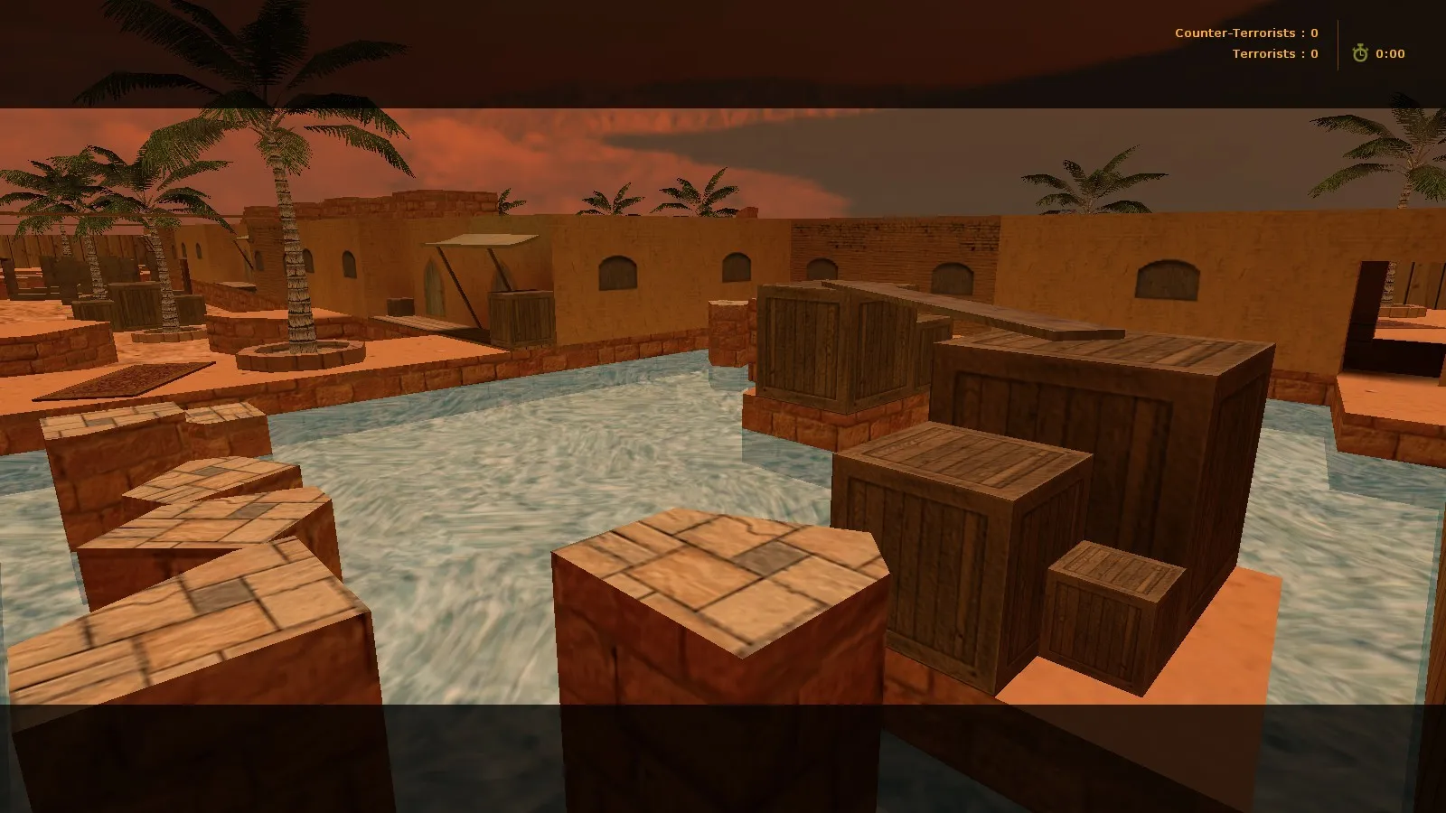 Скачать deathrun_atacama для CS 1.6: карта deathrun, точки ловушек, маршруты за терр/контры, .nav и оптимизация - Скриншот