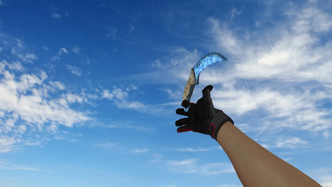 Скачать Модель «Talon Knife Ice» v_knife_talon для CS 1.6: звуки, анимация осмотра, качество текстур и настройка - Скриншот
