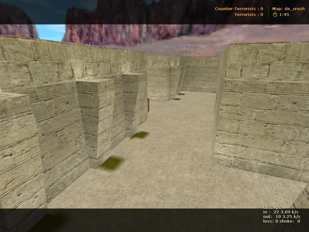 Скачать de_crush карта для CS 1.6: тактика Т/КТ, точки, оптимизация wpoly/epoly, .nav и баланс - Скриншот