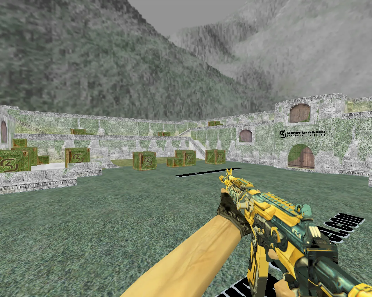 Скачать aim_sk_galil_famas — AIM карта для CS 1.6: точки, тренировка прицела, .nav для ботов, оптимизация - Скриншот
