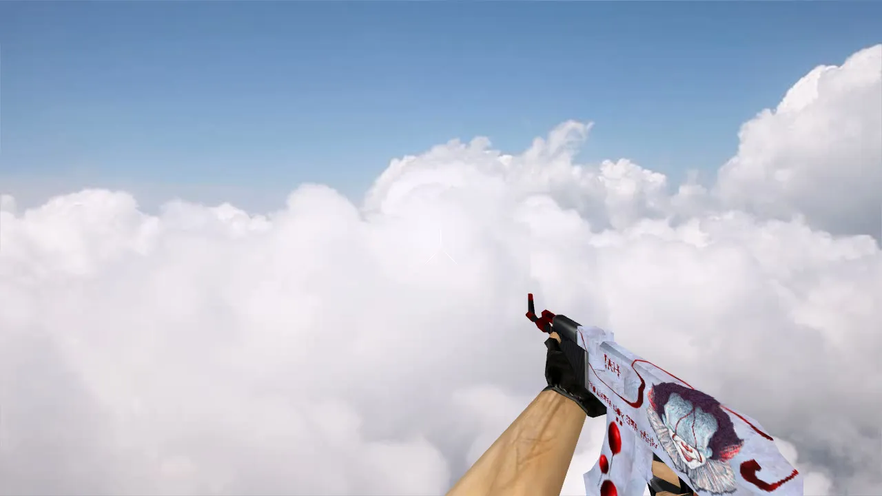 Скачать Модель v_default AK-47 It для CS 1.6: звуки, анимация осмотра, качество текстур и настройка под руки - Скриншот