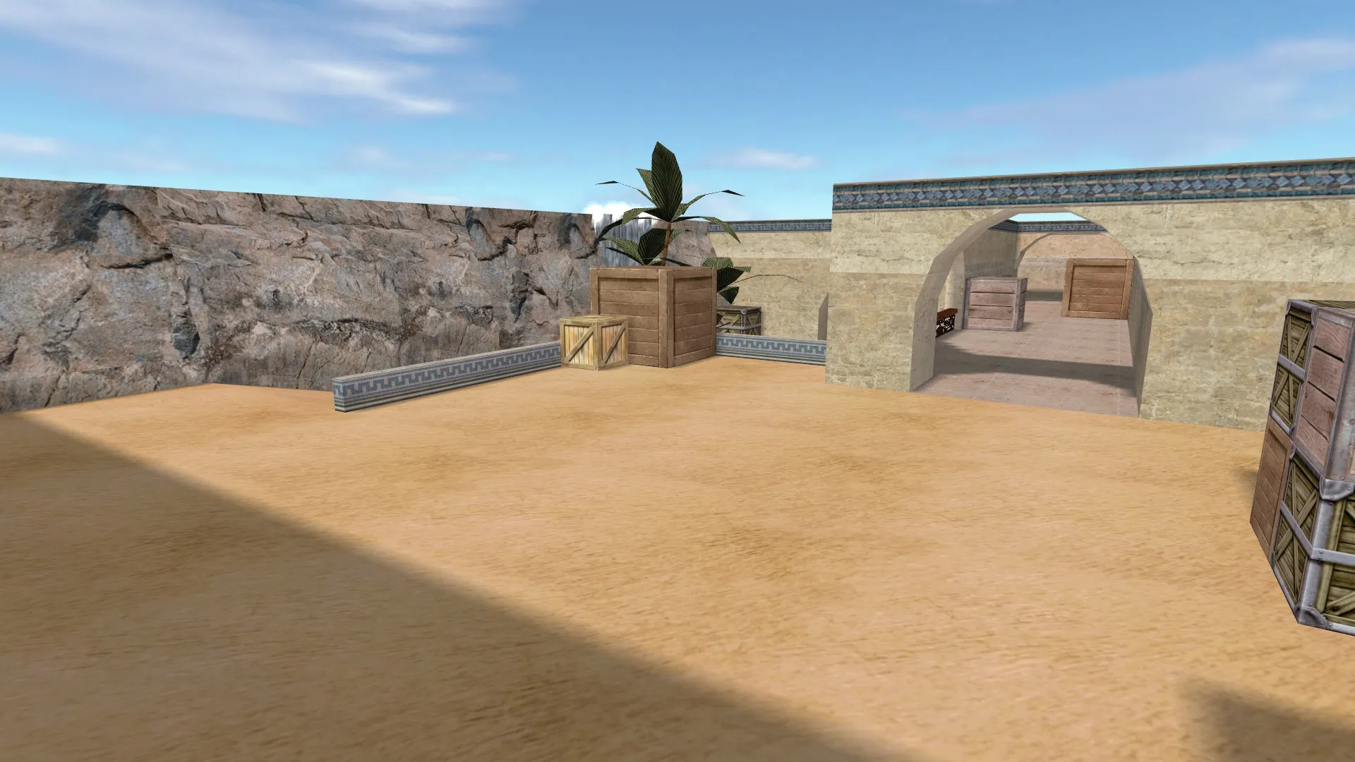 Карта de_dust2_suncsm для CS 1.6: баланс сторон, точки, .nav для ботов и оптимизация — скриншот 6