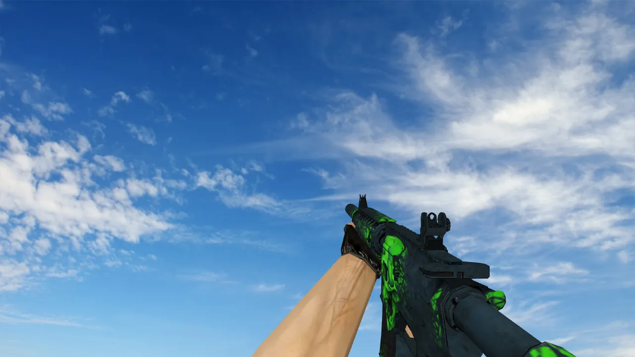 Скачать Модель v_m4a4 Deskull + p_m4a4 + w_m4a4 для CS 1.6: звуки, анимация осмотра, текстуры и настройка - Скриншот