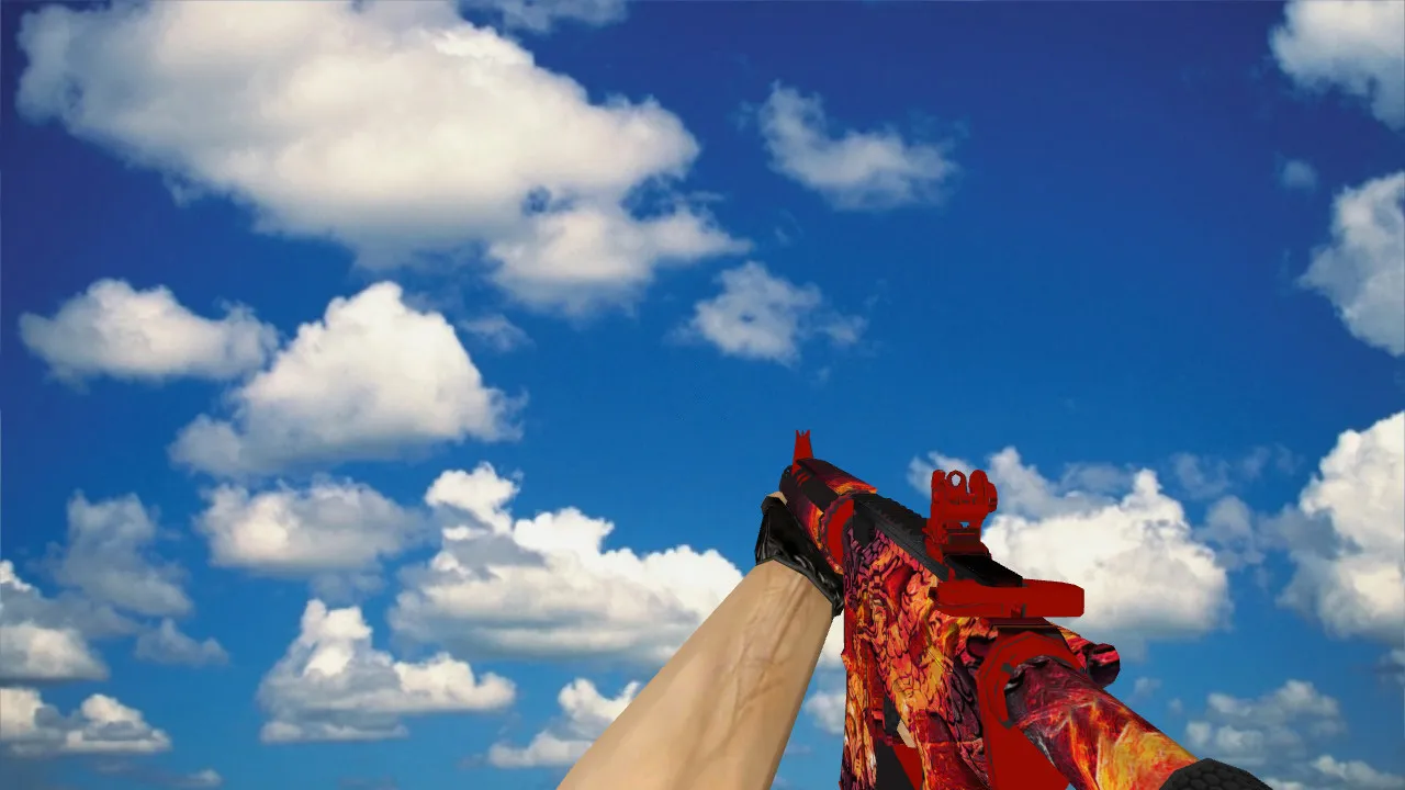Скачать Модель «M4A4 Reborn» для CS 1.6: v_, p_, w_ варианты, звуки, анимация осмотра и качество текстур - Скриншот