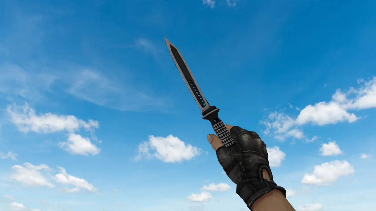 Скачать Модель ножа «Jagdkommando Tri-Dagger» для CS 1.6: v_, p_, w_, звуки, анимация осмотра и качество текстур - Скриншот