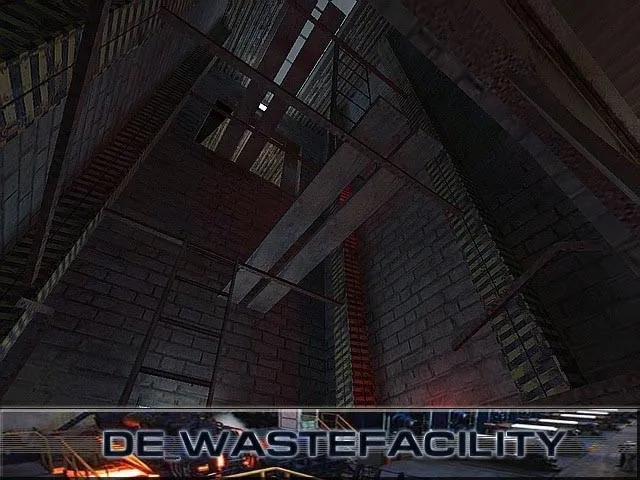 Скачать Карта de_wastefacility для CS 1.6 - Тактическое сражение в мусоропроводе - Скриншот