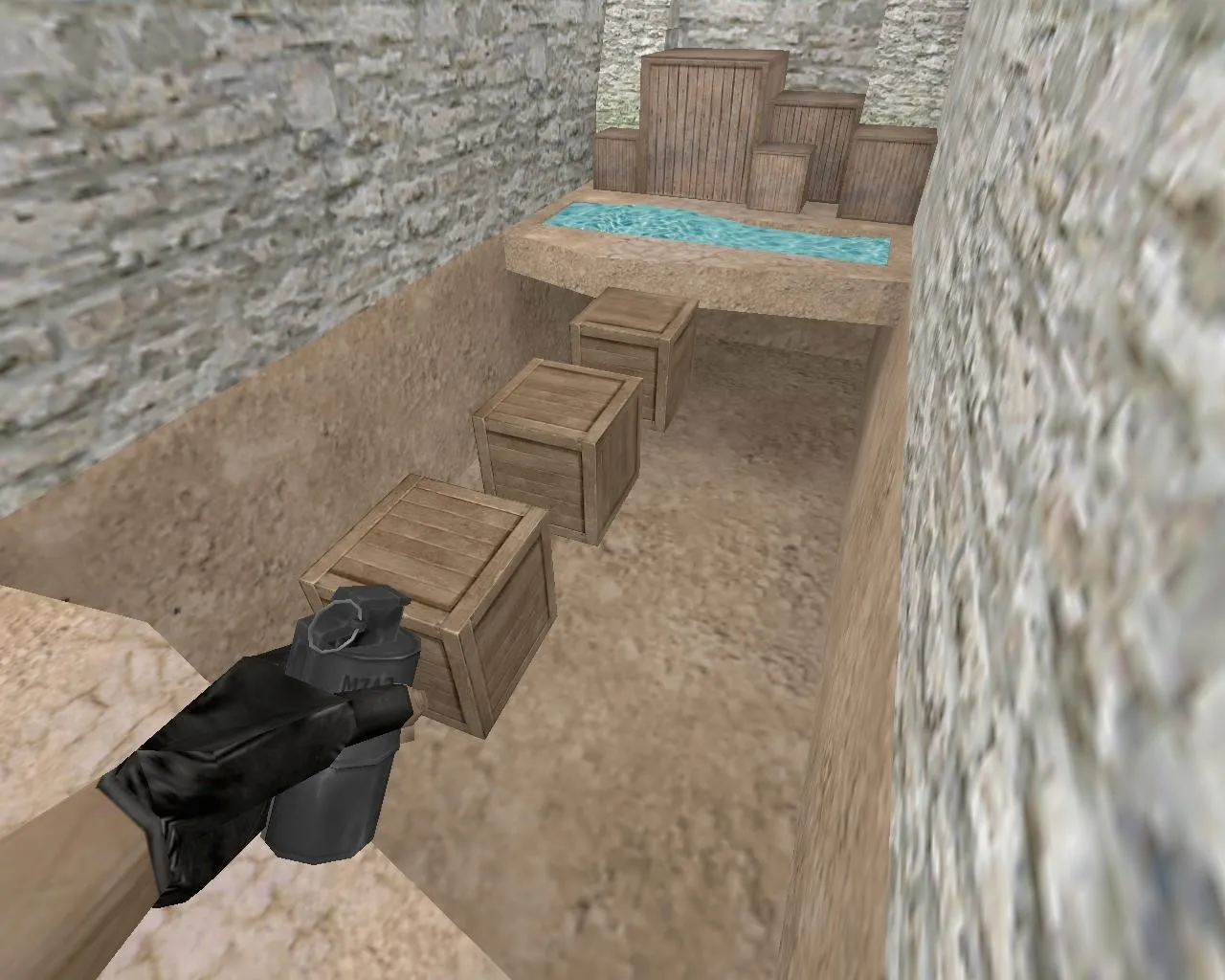 Скачать deathrun_projection для CS 1.6: таймеры, ловушки и тактика за стороны, .nav для ботов, оптимизация - Скриншот