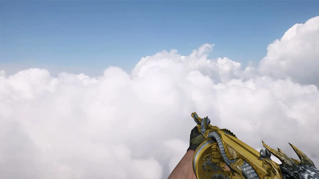 Скачать Модель UMP-45 Thompson-Infernal Dragon Dragon Noble Gold для CS 1.6 - Скриншот
