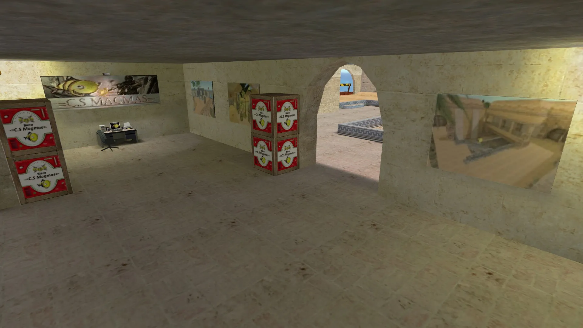 Карта de_dust2_suncsm для CS 1.6: баланс сторон, точки, .nav для ботов и оптимизация — скриншот 13