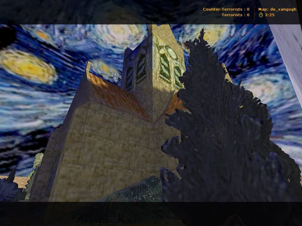 Скачать Карта de_vangogh для CS 1.6: Тактический анализ и особенности - Скриншот