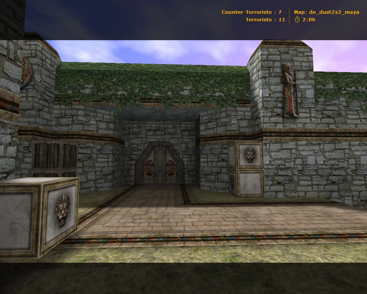 de_dust2x2_maya карта для CS 1.6: баланс сторон, точки, .nav, оптимизация wpoly/epoly — скриншот 2